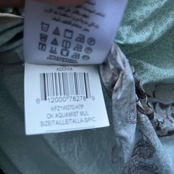 BCBG MAX AZRIA ADONIA PAISLEY FLORAL MOTIF SCARF PRINT OPEN BACK DRAPE TANK S - Picture 7 of 9